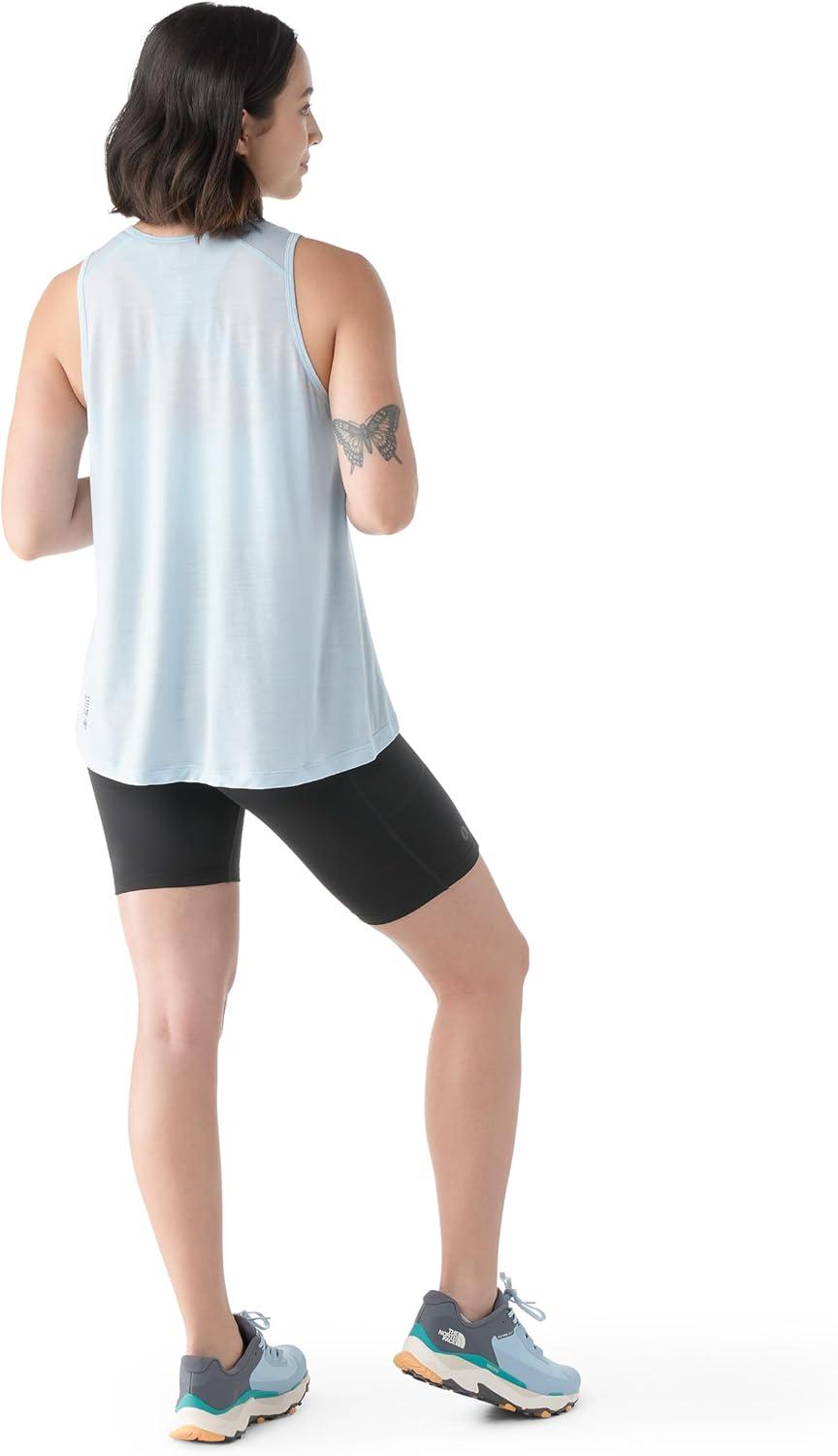 imageSmartwool Womens Active Ultralite High Neck TankWinter Sky