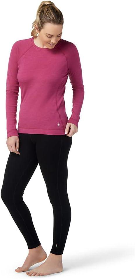 imageSmartwool Womens Classic Thermal Merino Base Layer CrewFestive Fuchsia Heather