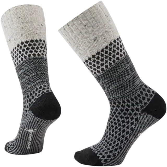 imageSmartwool Womens Everyday Cozy Popcorn Cable Crew SocksNatural Donegal