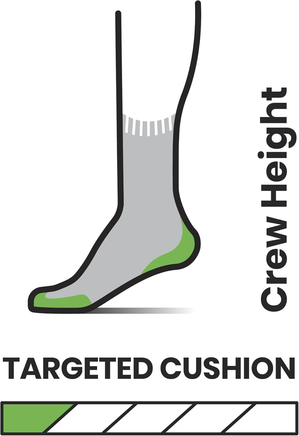 imageSmartwool Womens Trail Run Targeted Cushion Mountain Print Crew SocksTwilight Blue