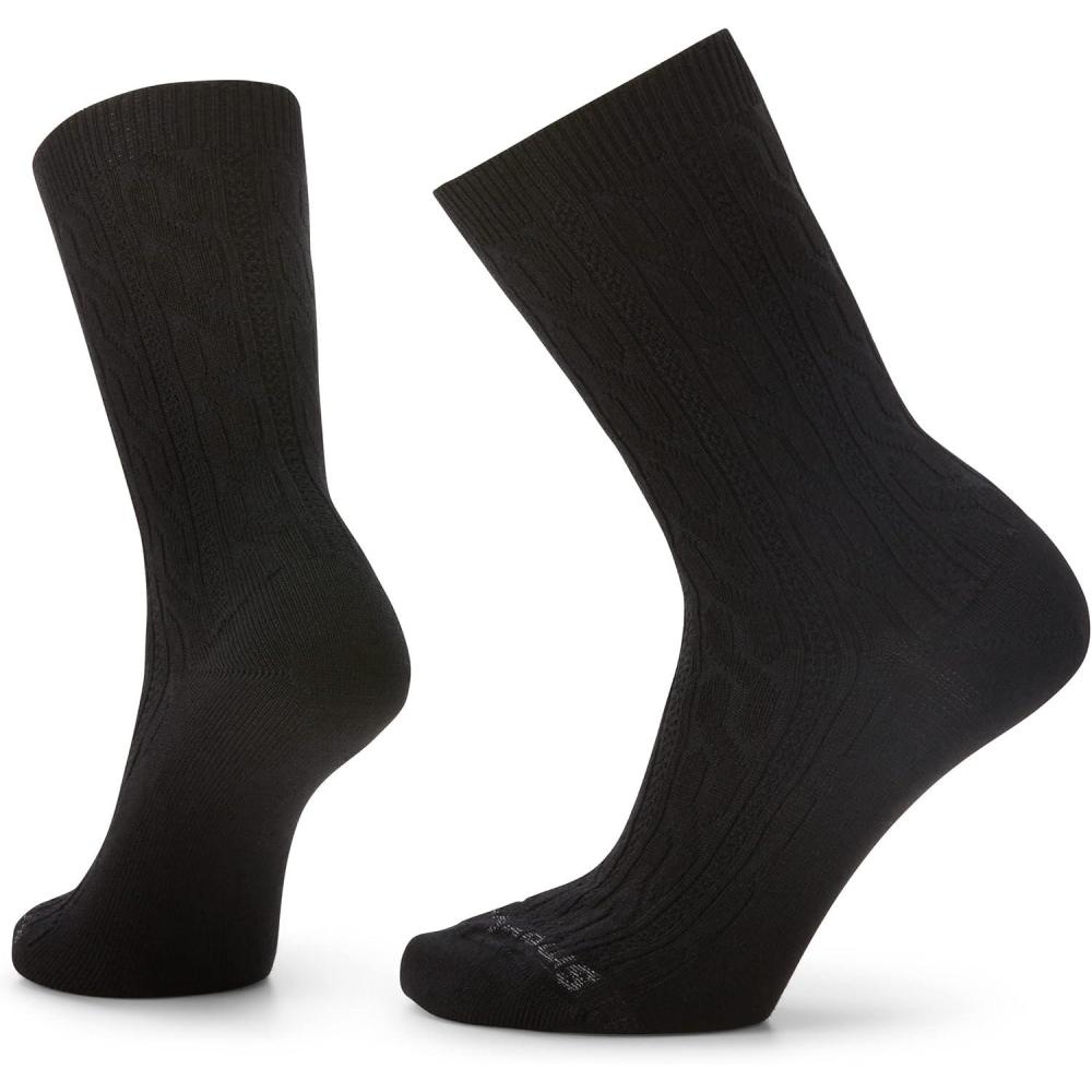 imageSmartwool Everyday Cable Crew Socks For Men and WomenBlack