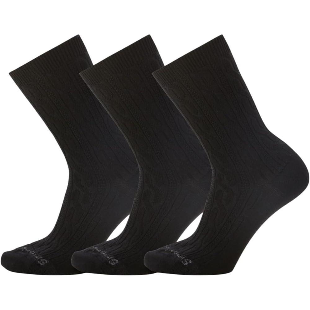 imageSmartwool Everyday Cable Crew Socks For Men and WomenBlack3pk
