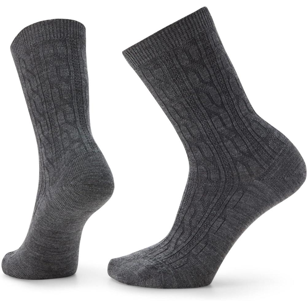 imageSmartwool Everyday Cable Crew Socks For Men and WomenMedium Gray