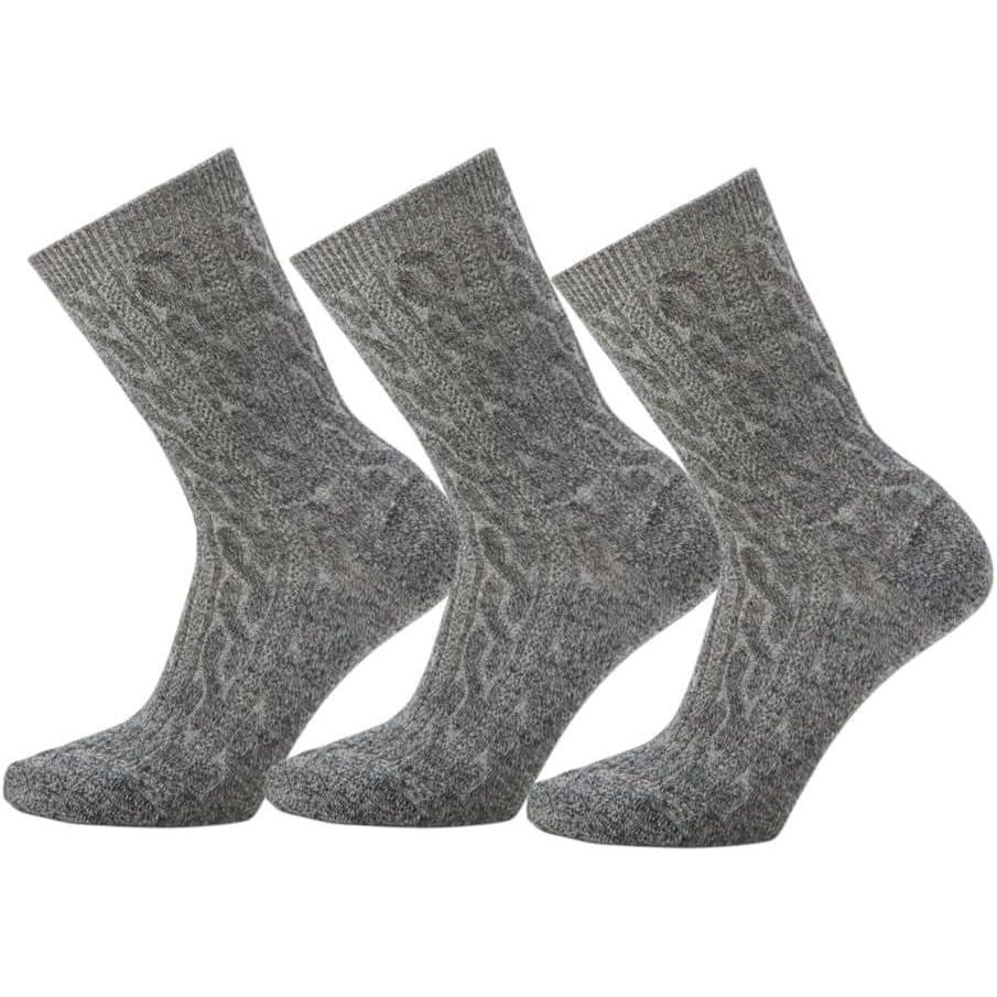 imageSmartwool Everyday Cable Crew Socks For Men and WomenNatural3pk