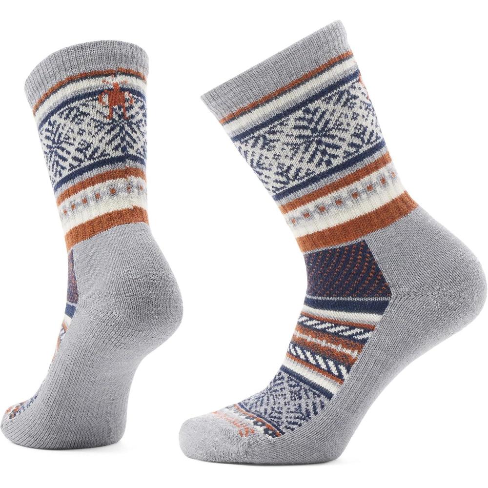 imageSmartwool Everyday Fair Isle Sweater Crew SocksLight Gray