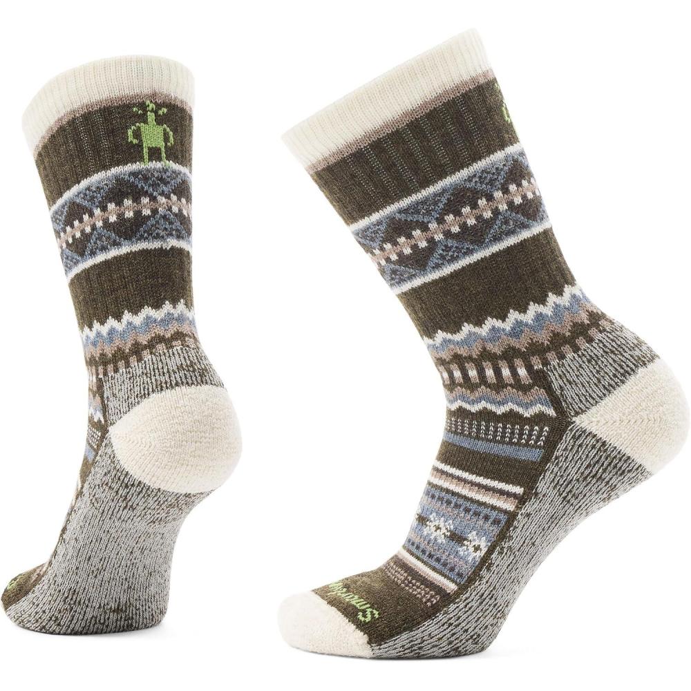 imageSmartwool Everyday Snowed in Sweater Crew Socks For Men and WomenMilitary Olive