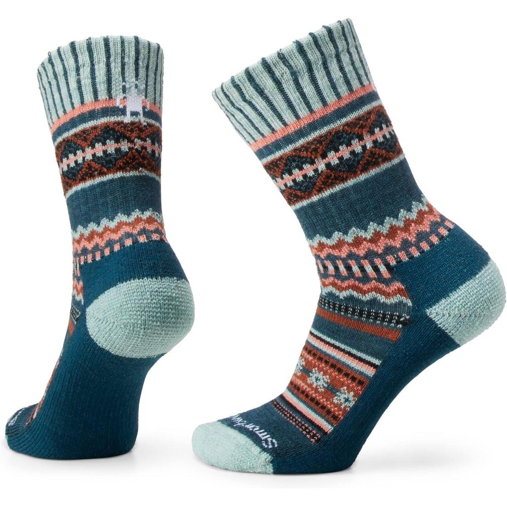 imageSmartwool Everyday Snowed in Sweater Crew Socks For Men and WomenTwilight Blue