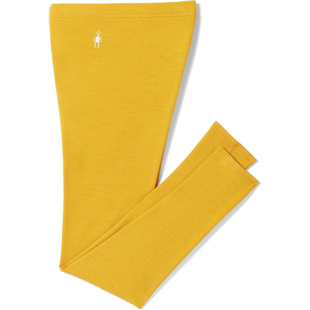 imageSmartwool Kids Classic Thermal Merino Base Layer Bottoms for Boys and GirlsToddlerLittle KidBig KidHoney Gold