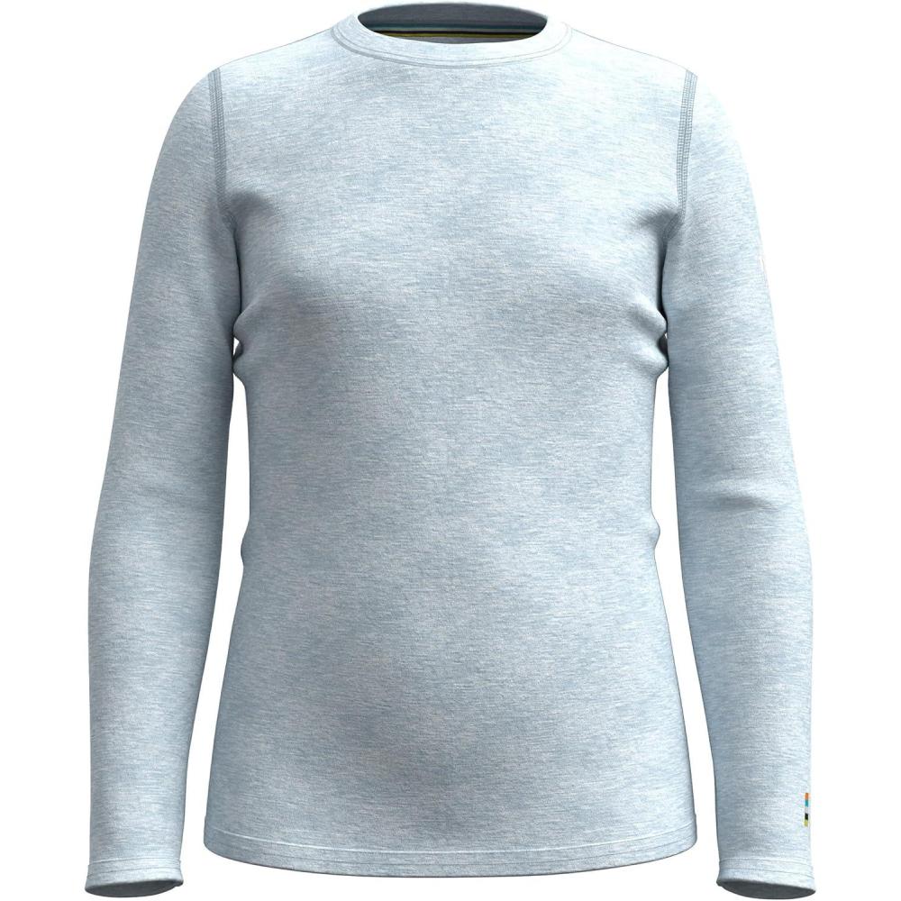 imageSmartwool Kids Classic Thermal Merino Base Layer Crew for Boys and GirlsWinter Sky Heather