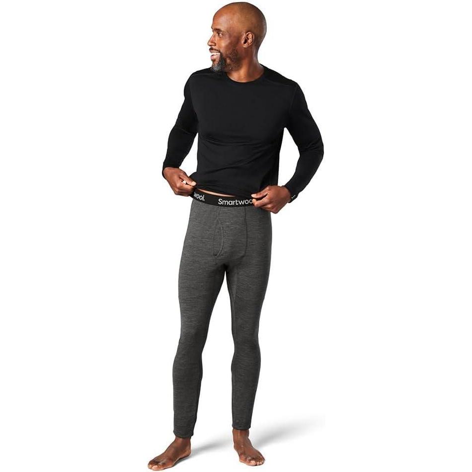 imageSmartwool Mens Classic AllSeason Merino Base Layer BottomsIron Heather