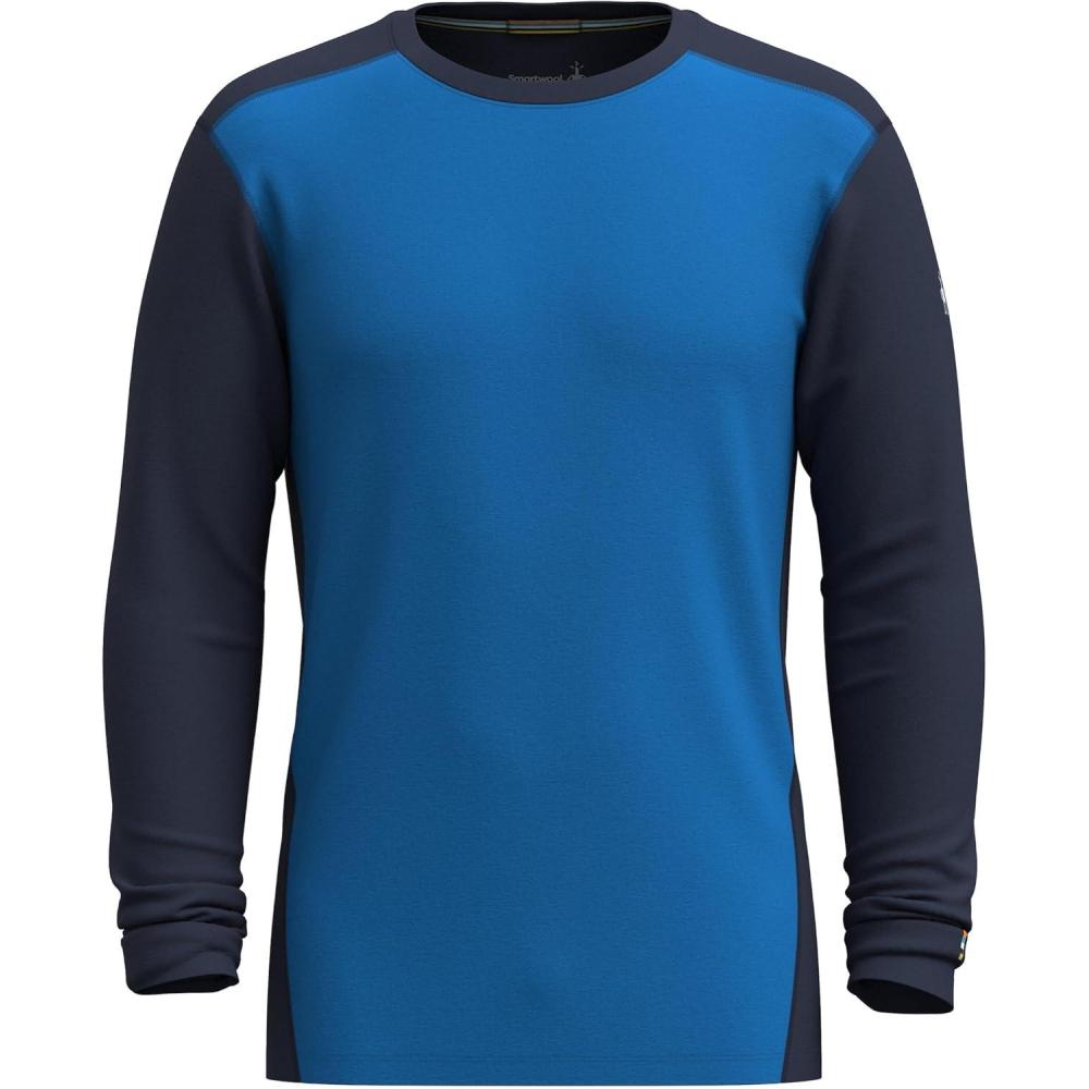 imageSmartwool Mens Classic AllSeason Merino Base Layer Long SleeveLaguna Bluedeep Navy