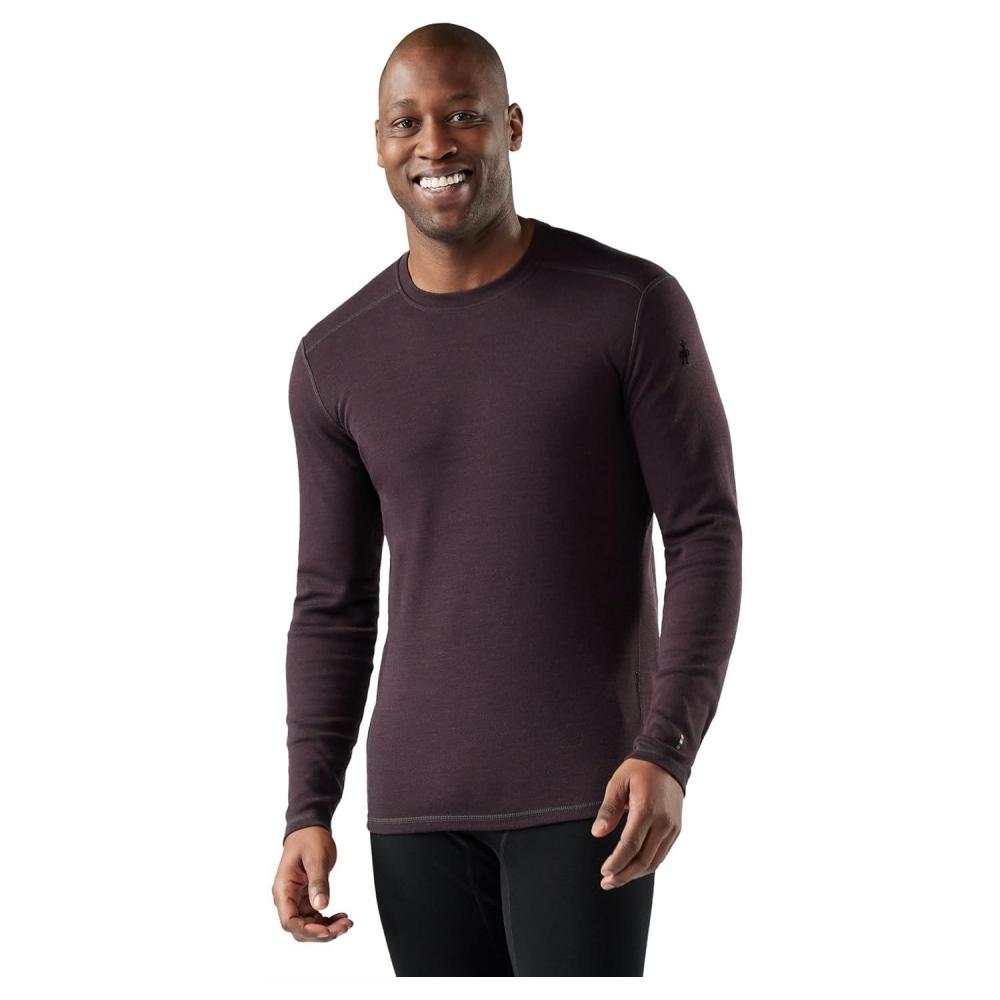 imageSmartwool Mens Classic Thermal Merino Wool Base Layer CrewMink Heather