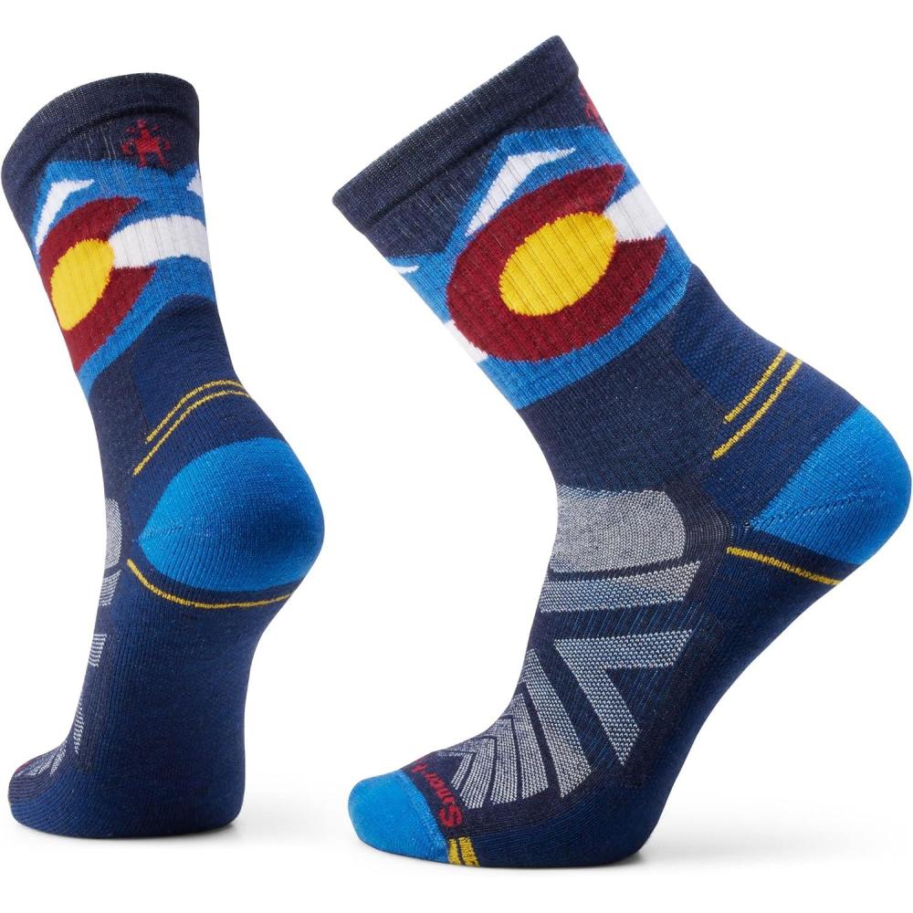 imageSmartwool Mens Hike Light Cushion Colorado Crew SocksLaguna Blue