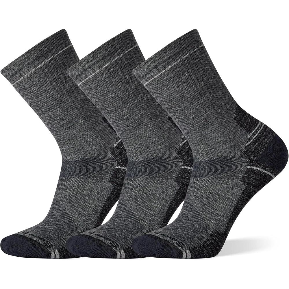 imageSmartwool Mens Hike Light Cushion Crew SocksMedium Gray3pk