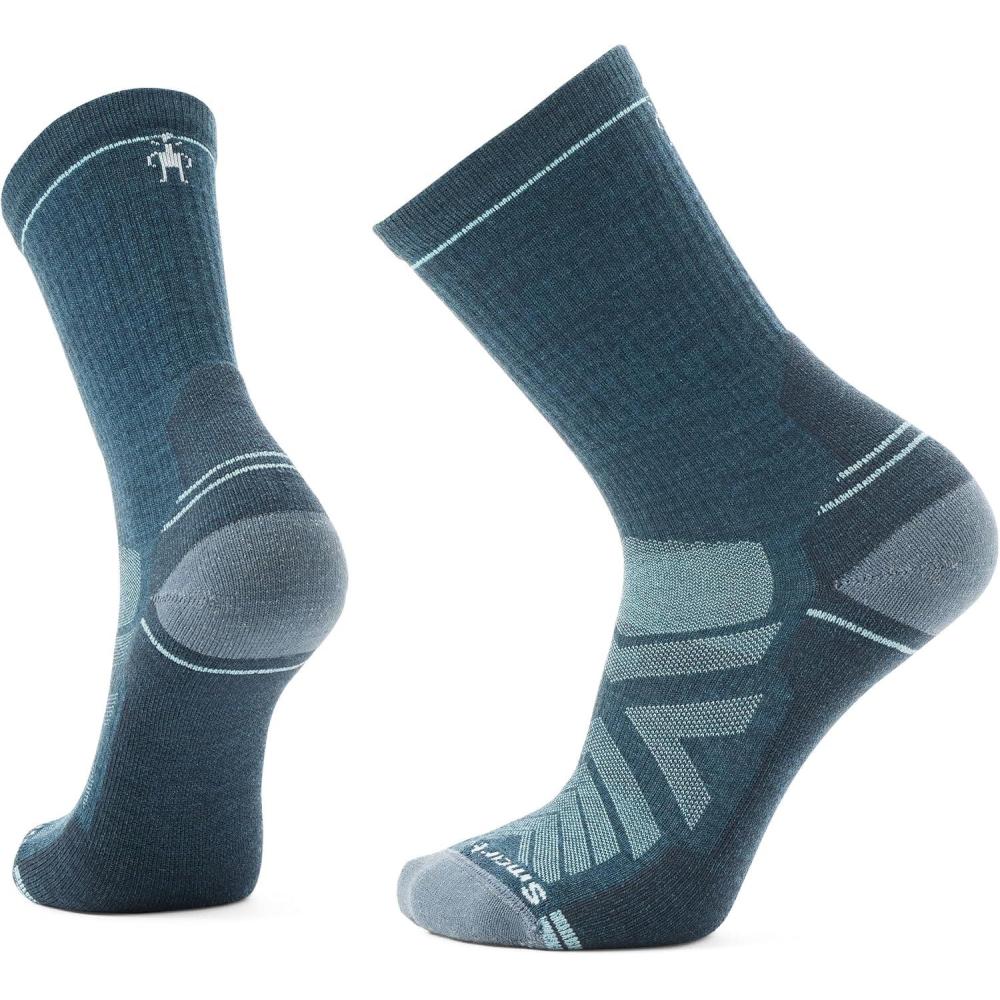 imageSmartwool Mens Hike Light Cushion Crew SocksTwilight Bluepewter Blue