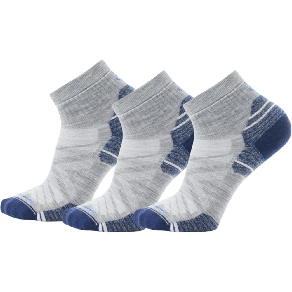 imageSmartwool Mens Hike Targeted Cushion Ankle SocksLight Gray3pk