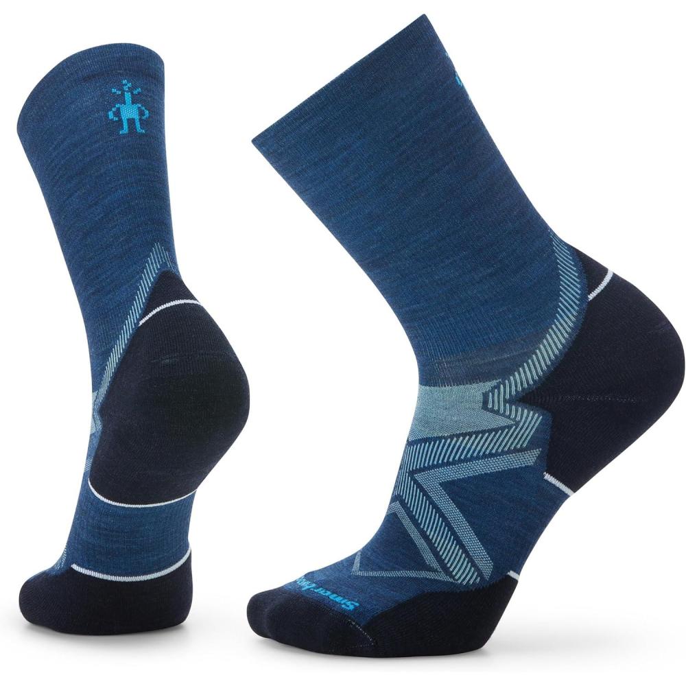imageSmartwool Mens Run Cold Weather Targeted Cushion Crew SocksAlpine Blue