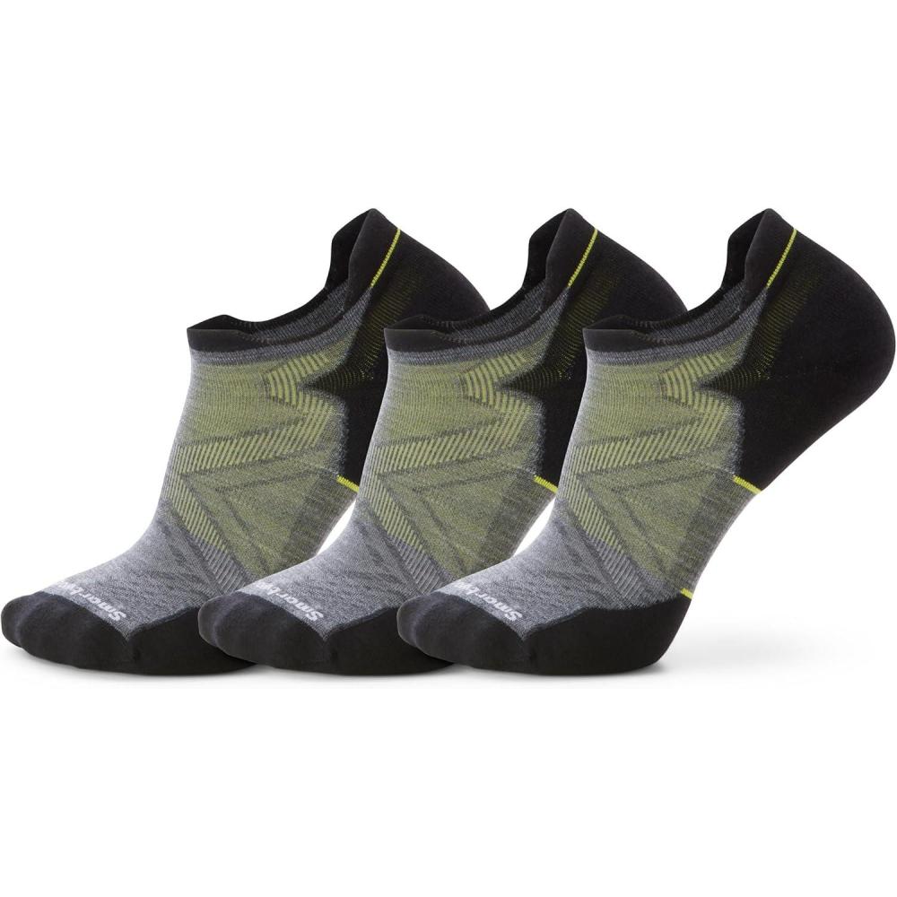 imageSmartwool Mens Run Targeted Cushion Low Ankle SocksMedium Gray3pk