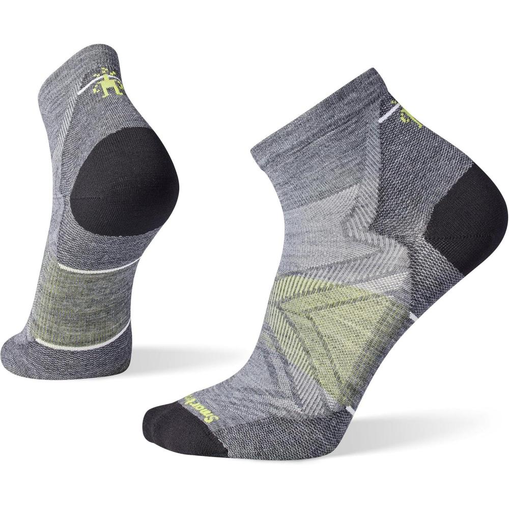 imageSmartwool Mens Run Zero Cushion Ankle SocksMedium Gray