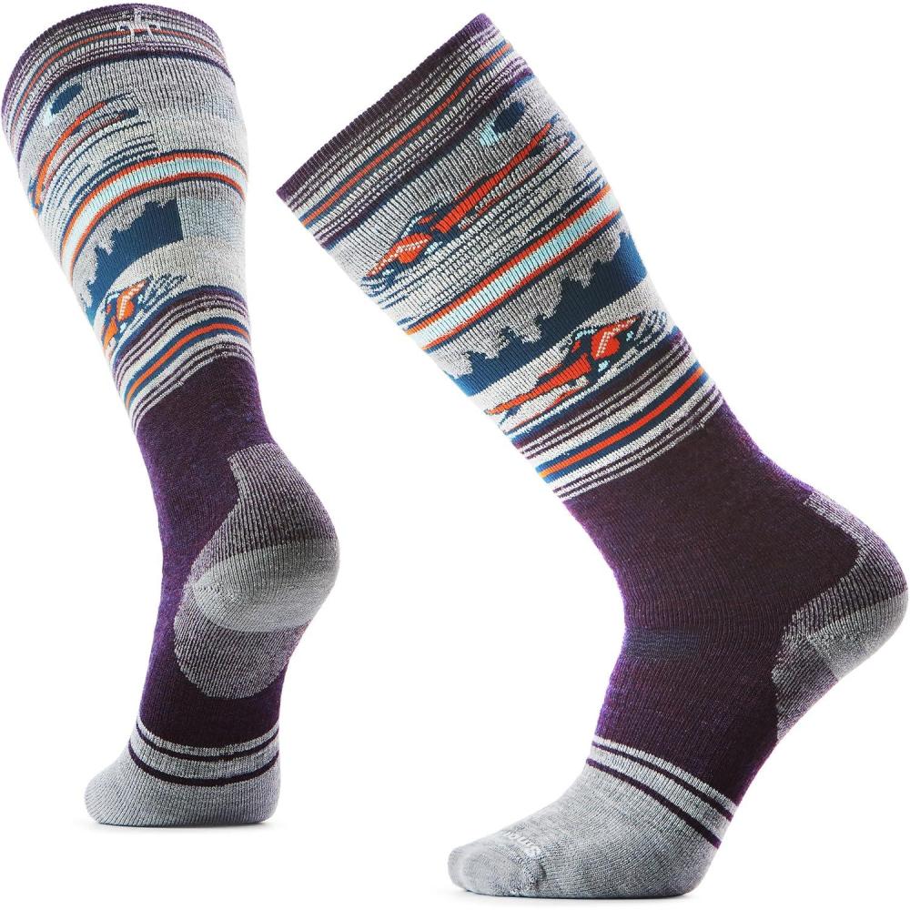 imageSmartwool Mens Snowboard Full Cushion Snowmobile Over The Calf SocksPurple Iris