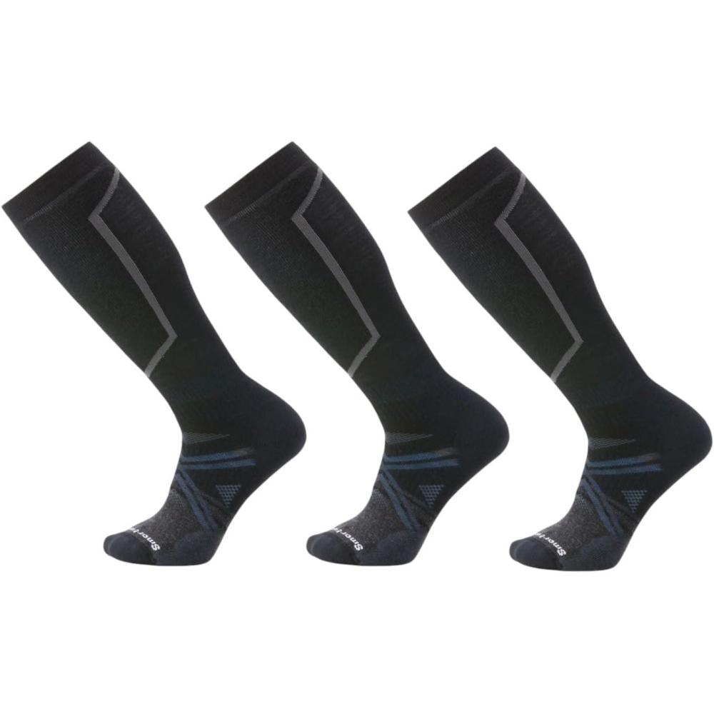 imageSmartwool Ski Full Cushion Over The Calf Socks For Men and WomenBlack3pk