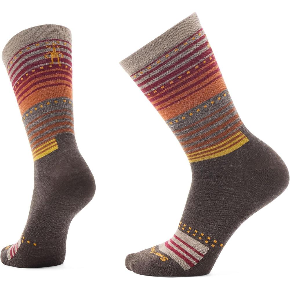 imageSmartwool Unisex Everyday Stitch Stripe CrewChestnut