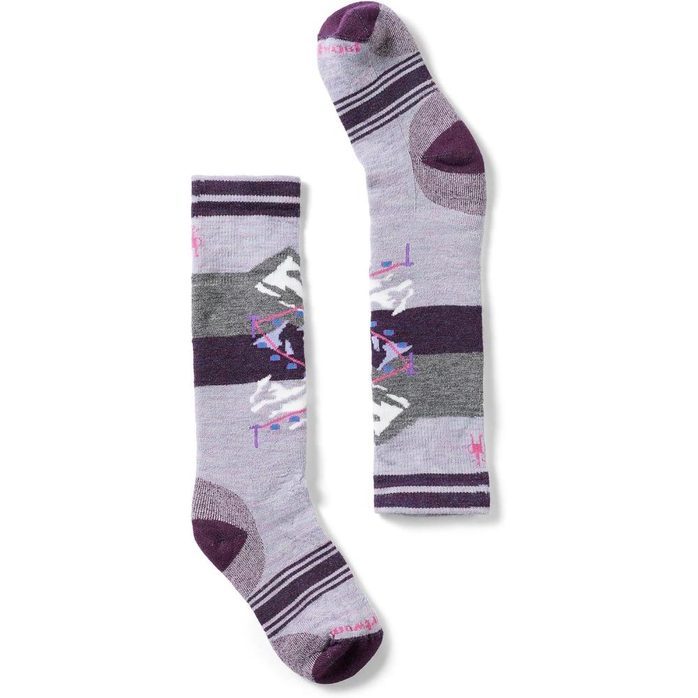 imageSmartwool Unisex Kids Wintersport Full Cushion Gondola Over The Calf Socks ToddlerLittle BigPurple Eclipse