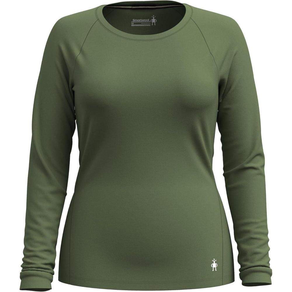 imageSmartwool Womens Classic AllSeason Merino Base Layer Long SleeveFern Green
