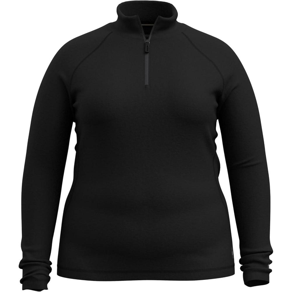 imageSmartwool Womens Classic Thermal Merino Base Layer 14 Zip PlusBlack