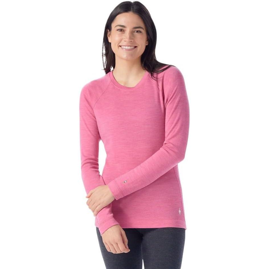 imageSmartwool Womens Classic Thermal Merino Base Layer CrewGarden Pink Heather