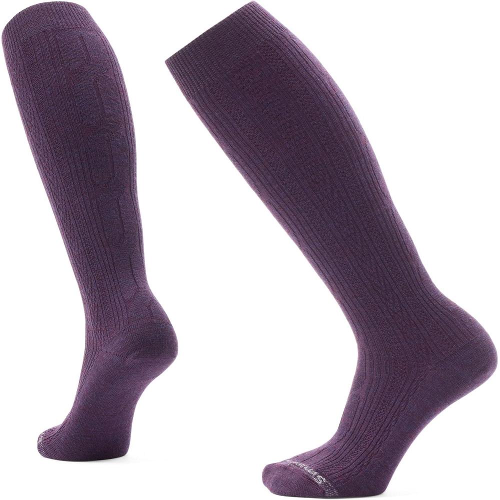 imageSmartwool Womens Everyday Cable Knee High SocksPurple Iris