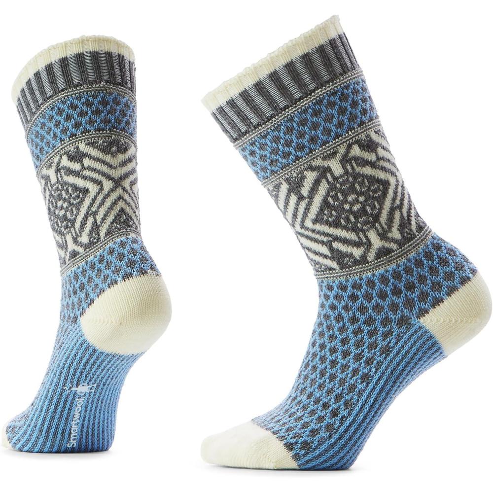 imageSmartwool Womens Everyday Cozy Popcorn Snowflake Crew SocksSerene Blue