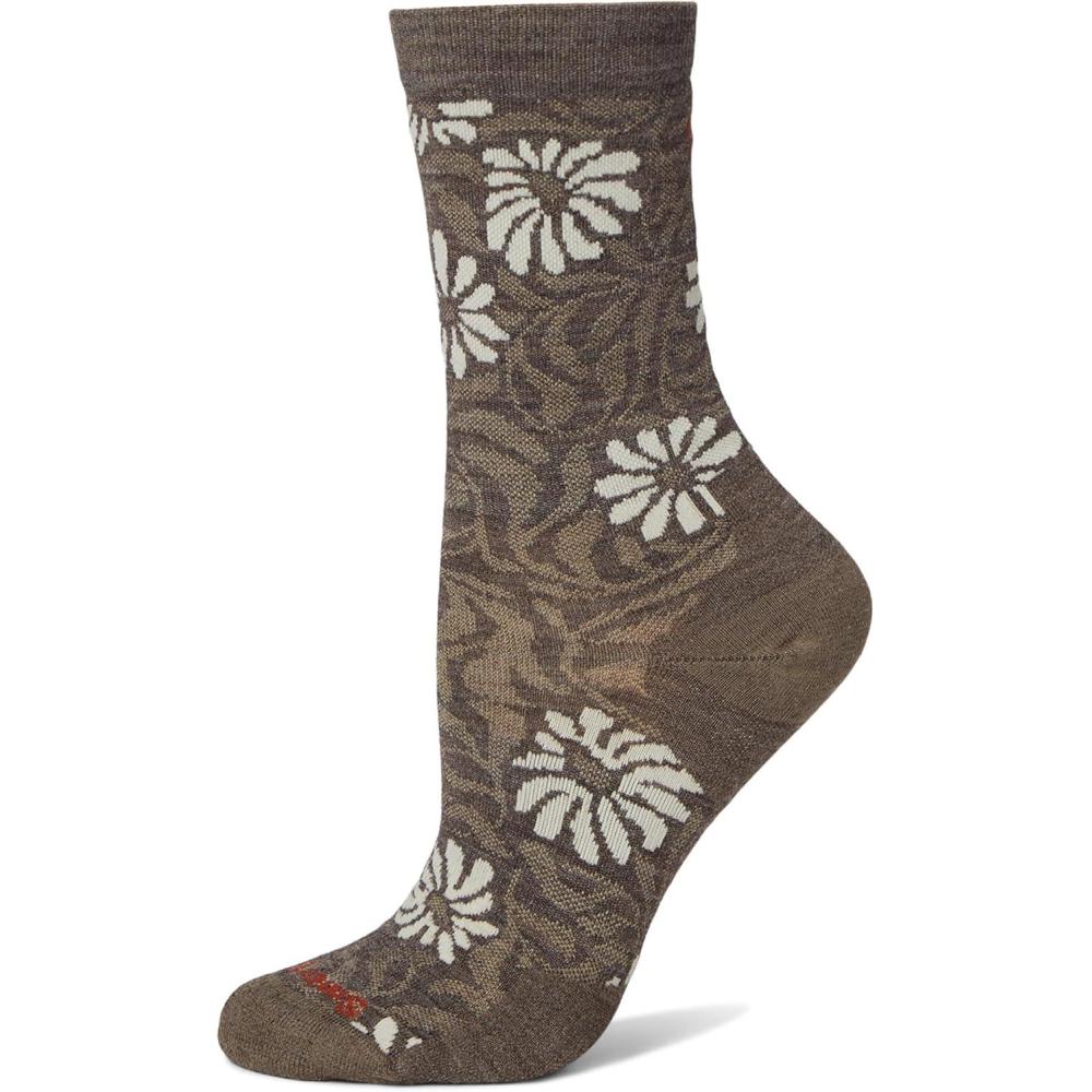 imageSmartwool Womens Everyday Floral Crew SocksTaupe