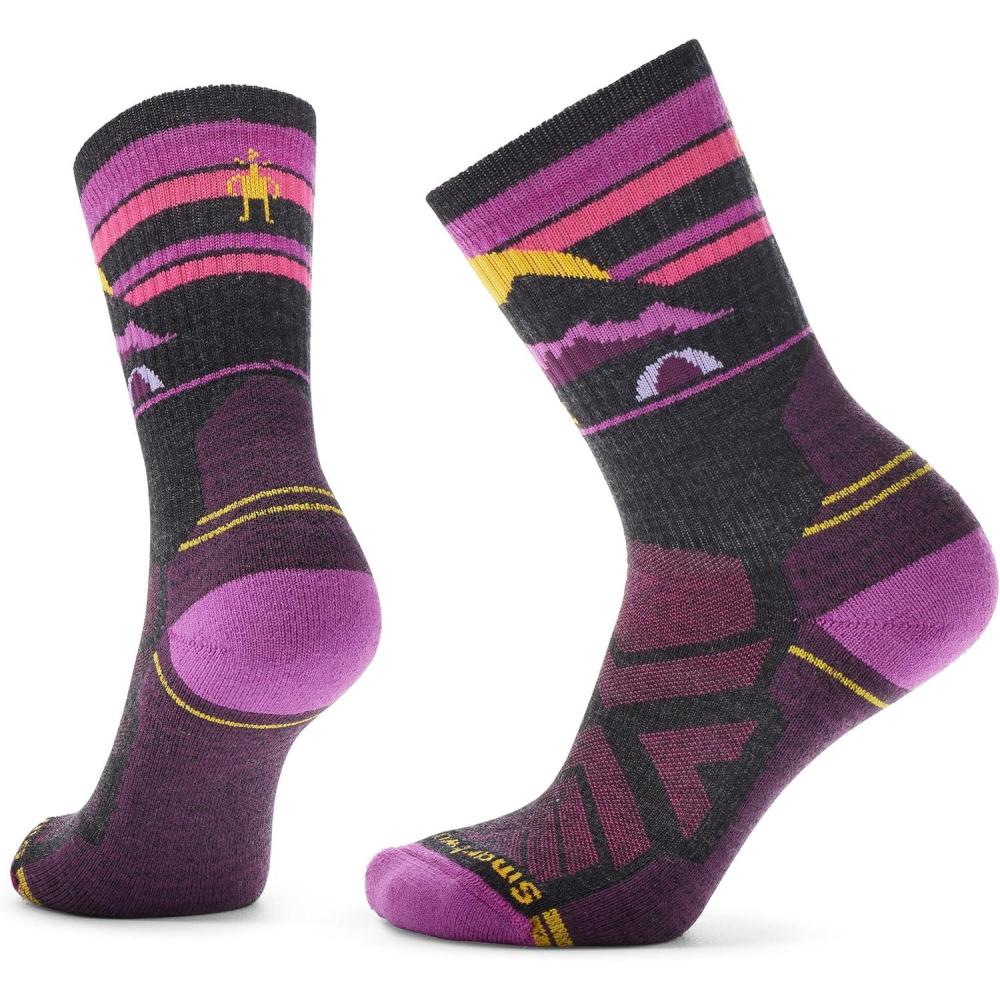 imageSmartwool Womens Hike Light Cushion Mountain Moon Crew SocksCharcoal