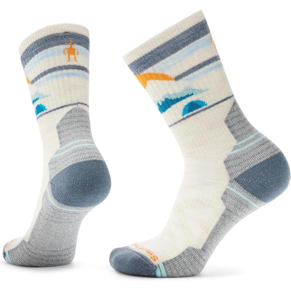 imageSmartwool Womens Hike Light Cushion Mountain Moon Crew SocksMoonbeam
