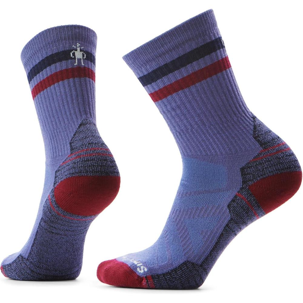 imageSmartwool Womens Hike Light Cushion Tube Stripe CrewNightfall Blue