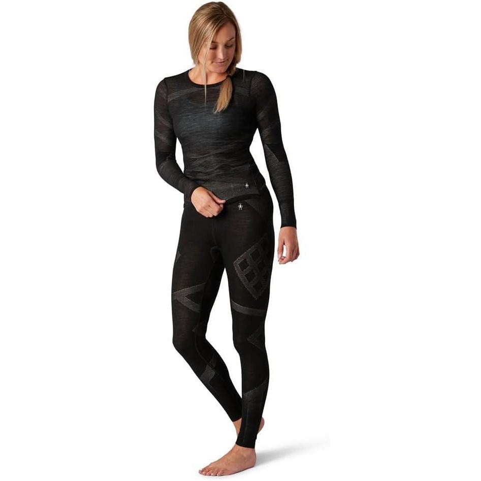imageSmartwool Womens Intraknit Thermal Merino Base Layer BottomsBlackwhite