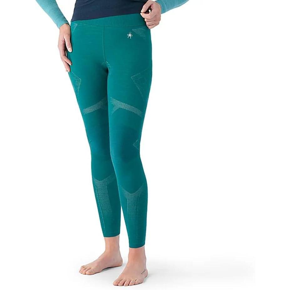 imageSmartwool Womens Intraknit Thermal Merino Base Layer BottomsEmeraldWhite