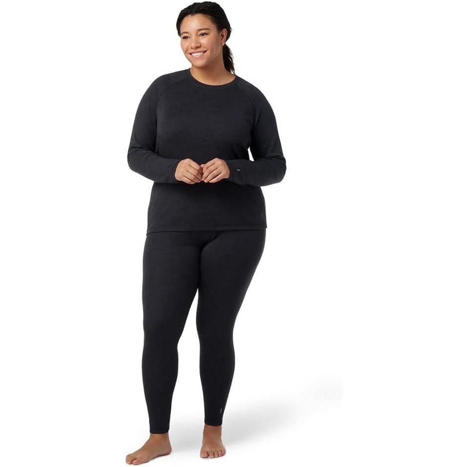 imageSmartwool Womens Plus Size Classic Thermal Merino Base Layer CrewCharcoal Heather