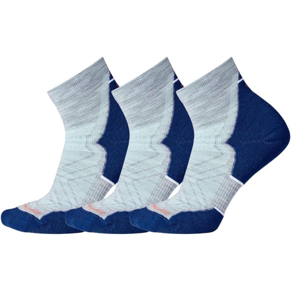 imageSmartwool Womens Run Targeted Cushion Ankle SocksLight Gray3pk