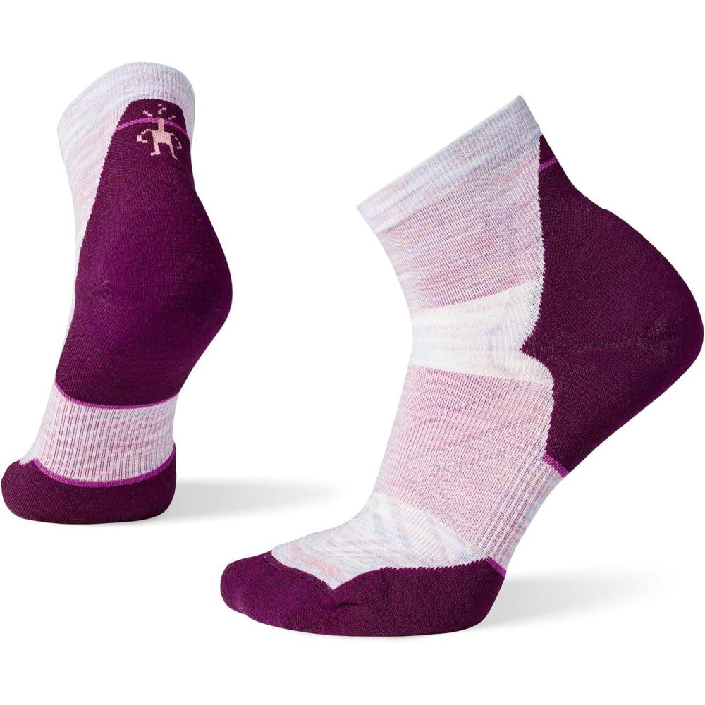 imageSmartwool Womens Run Targeted Cushion Ankle SocksPurple Eclipse