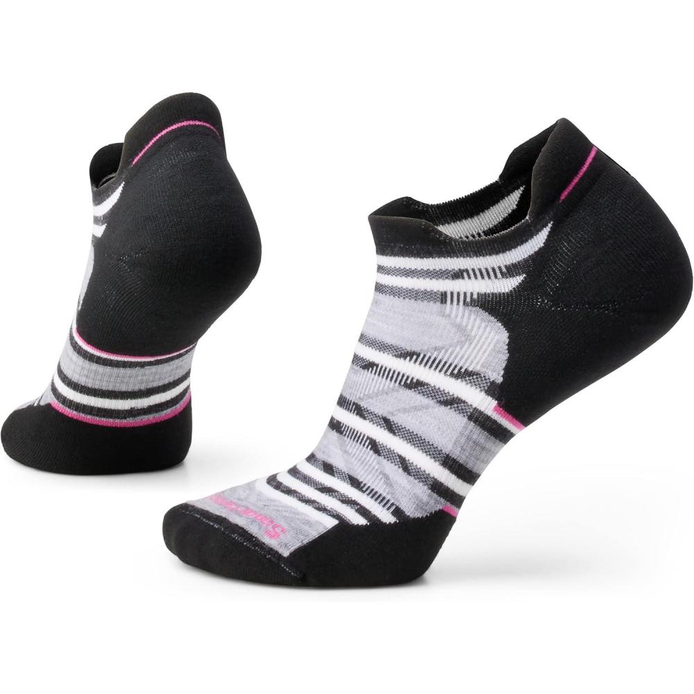 imageSmartwool Womens Run Targeted Cushion Stripe Low Ankle SocksBlack
