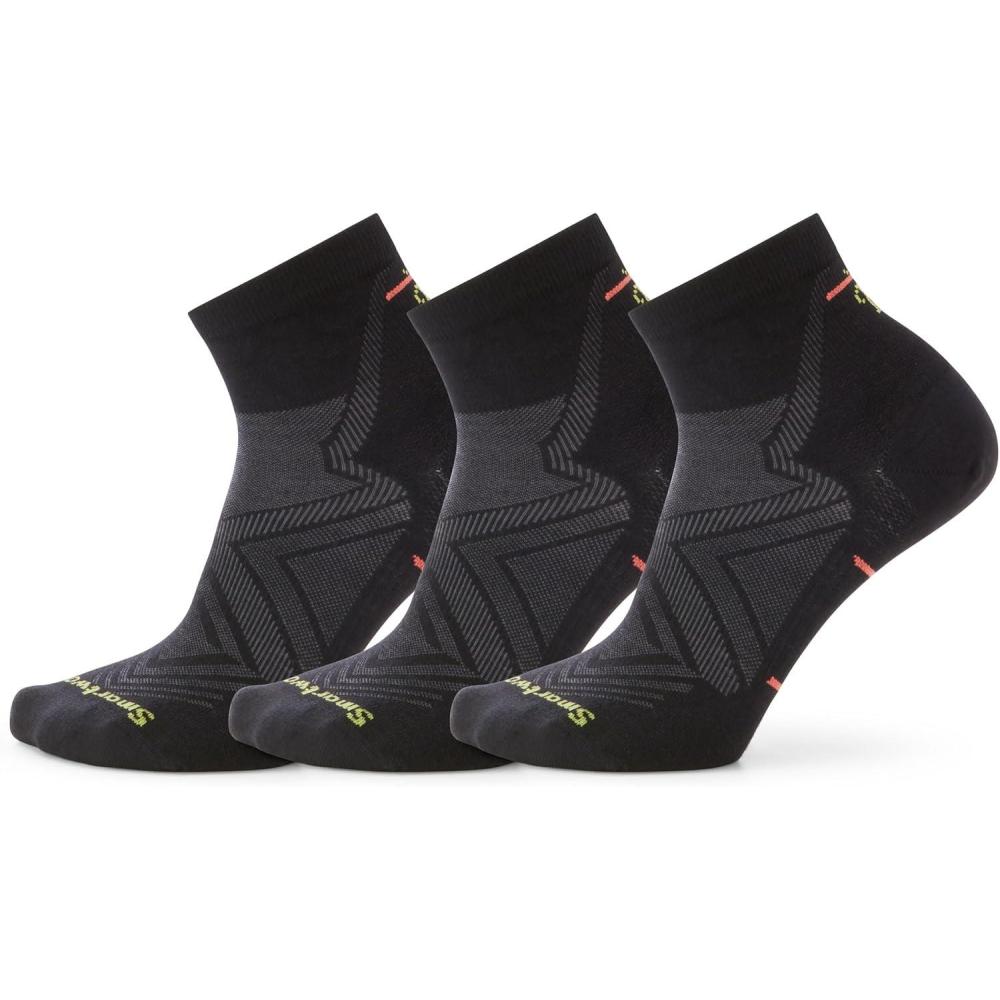 imageSmartwool Womens Run Zero Cushion Ankle SocksBlack3pk
