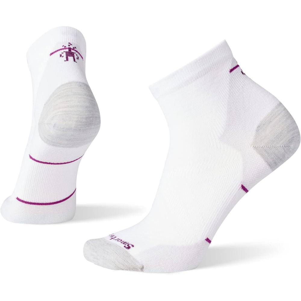 imageSmartwool Womens Run Zero Cushion Ankle SocksWhite