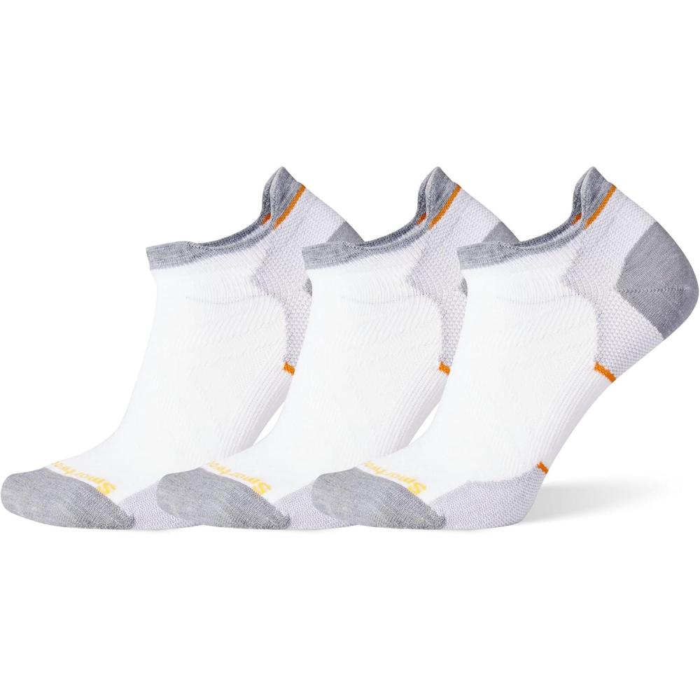 imageSmartwool Womens Run Zero Cushion Low Ankle SocksWhite3pk