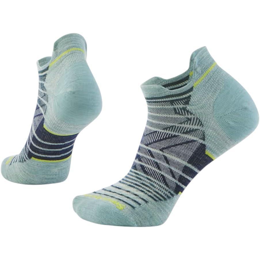 imageSmartwool Womens Run Zero Cushion Stripe Low Ankle SocksFrosty Green