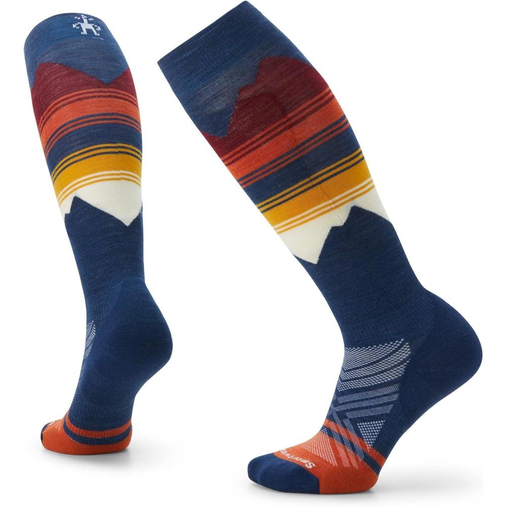 imageSmartwool Womens Ski Targeted Cushion Pattern Over The Calf SocksAlpine Blue