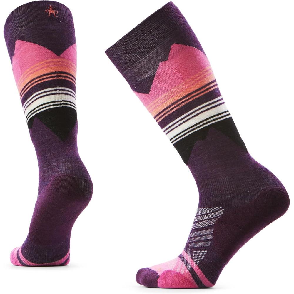 imageSmartwool Womens Ski Targeted Cushion Pattern Over The Calf SocksPurple Iris
