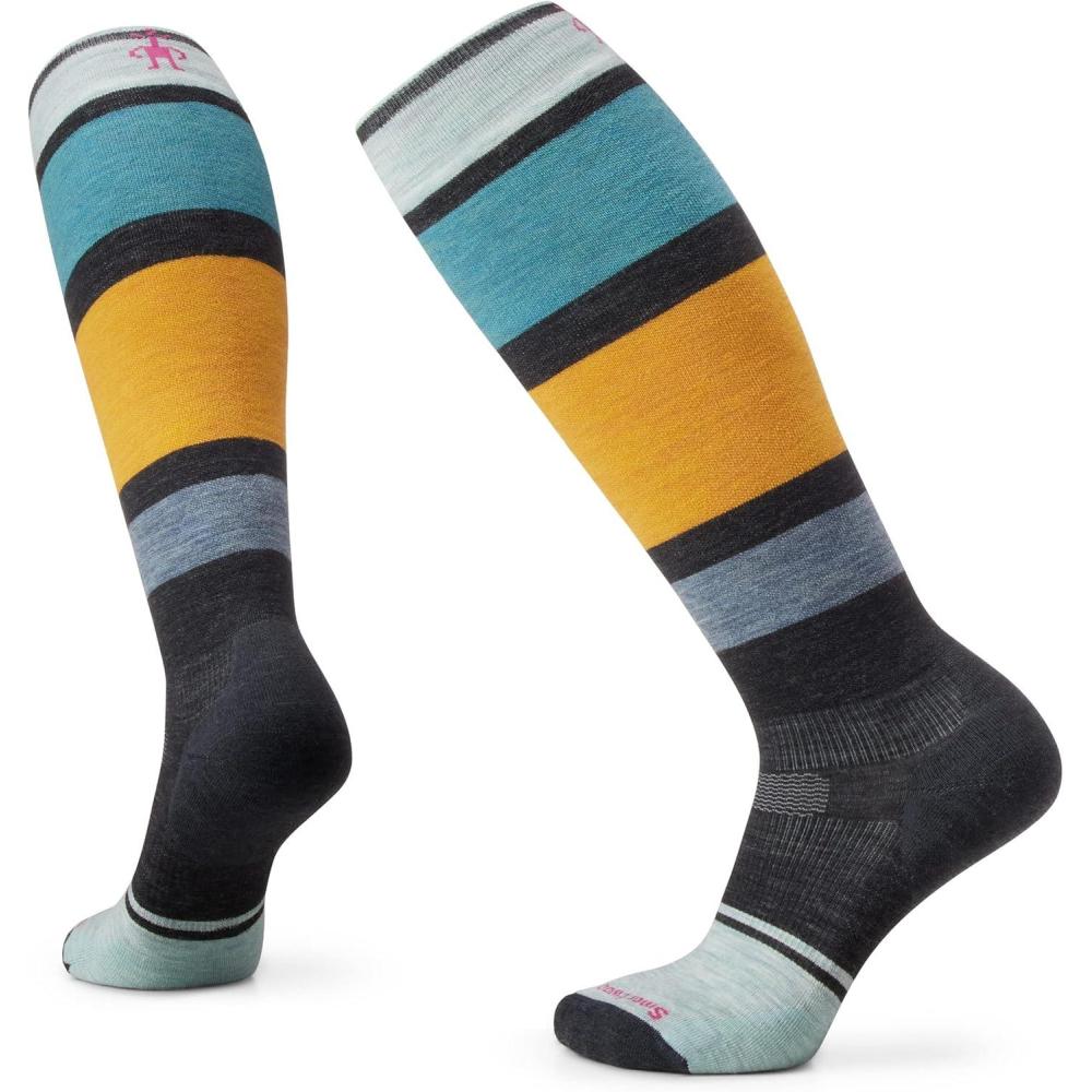 imageSmartwool Womens Snowboard Targeted Cushion Over The Calf SocksCharcoal