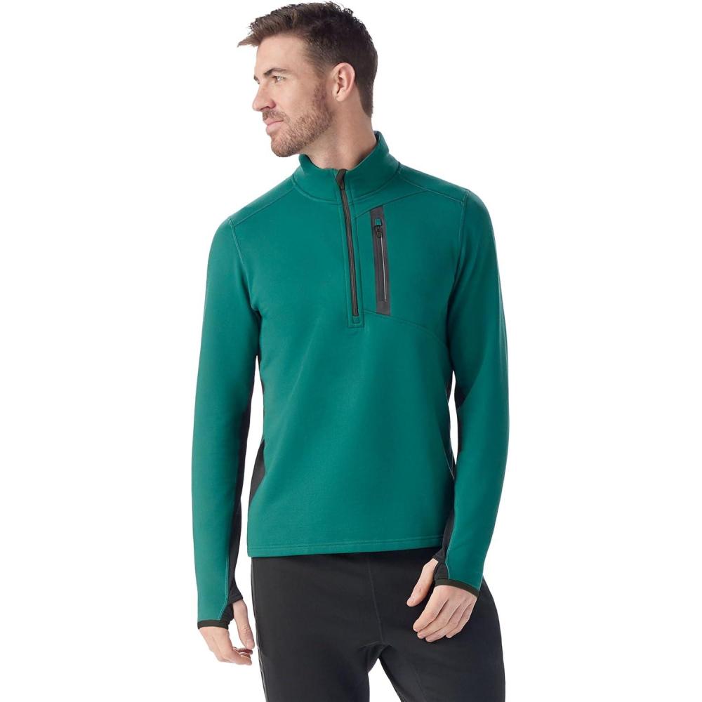 imageSmartwool mens Active Fleece 12 ZipEvergreen